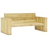 Set Divani da Giardino 2 pz in Legno di Pino Impregnato