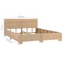 Giroletto Intrecciato a Mano in Vero Rattan 160x200 cm