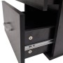 Mobili da Bagno con Lavabo Set 9 pz Nero