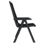 Set da Pranzo da Giardino 11 pz in Plastica Antracite