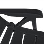 Set da Pranzo da Giardino 11 pz in Plastica Antracite