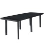 Set da Pranzo da Giardino 11 pz in Plastica Antracite