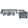 Set Mobili da Giardino 6 pz Pallet Legno Grigio