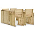 Set da Pranzo da Giardino 5 pz in Legno di Pino Impregnato