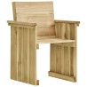 Set da Pranzo da Giardino 5 pz in Legno di Pino Impregnato