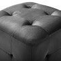 Pouf 2 pz Nero 30x30x30 cm in Velluto