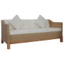 Set di Divani 2 pz con Cuscini in Rattan Naturale