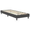 Letto a Molle Grigio Scuro in Tessuto 80x200 cm