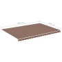 Tessuto di Ricambio per Tenda da Sole Marrone 5x3,5 m