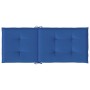 Cuscini per Sedie 4 pz Blu Reale 120x50x3 cm in Tessuto