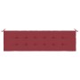 Cuscino per Panca Rosso Vino 180x50x3 cm in Tessuto Oxford