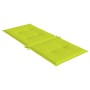 Cuscini per Sedie 4 pz Verde Brillante 120x50x3 cm in Tessuto