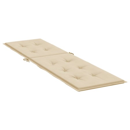 Cuscino per Sdraio Beige (75+105)x50x4 cm