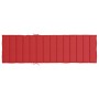 Cuscino per Lettino Rosso 200x70x3 cm in Tessuto Oxford