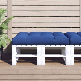 Cuscino per Pallet Blu Reale 120x80x12 cm in Tessuto