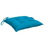 Cuscini per Sedia 4pz Azzurro 40x40x7 cm in Tessuto Oxford