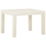 Set Divani da Giardino con Cuscini 3 pz in Plastica Bianco