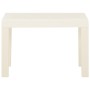 Set Divani da Giardino con Cuscini 3 pz in Plastica Bianco