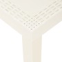 Set Divani da Giardino con Cuscini 3 pz in Plastica Bianco