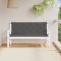 Cuscini Panca Giardino 2pz Antracite 150x50x7cm Tessuto Oxford