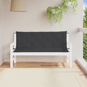 Cuscini per Panca 2 pz Nero 150x50x7 cm in Tessuto Oxford