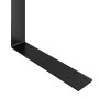 Schienale per Divano a Pallet Nero 110 cm in Ferro