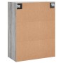 Mobili a Parete 2 pz Grigio Sonoma 69,5x34x90 cm