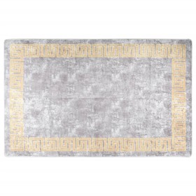 Tappeto Lavabile 160x230 cm Grigio Antiscivolo