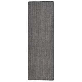 Tappeto da Esterni a Tessitura Piatta 80x250 cm Grigio