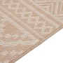Tappeto da Esterni a Tessitura Piatta 80x150 cm Strisce Marroni