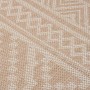 Tappeto da Esterni a Tessitura Piatta 80x150 cm Strisce Marroni