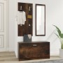 Set Scarpiere 3 in 1 rovere fumo in Legno Multistrato