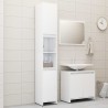 Set Mobili da Bagno 3 pz Bianco Lucido in Truciolato