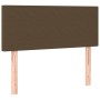 Testiera Marrone Scuro 100x5x78/88 cm in Tessuto