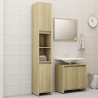 Set Mobili da Bagno 3 pz Rovere Sonoma in Truciolato