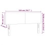 Testiere 2 pz Nere 72x5x78/88 cm in Velluto