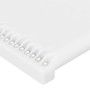 Testiere 2 pz Biancho 100x5x78/88 cm in Similpelle