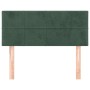 Testiera Verde Scuro 80x5x78/88 cm in Velluto