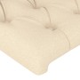 Testiere 2 pz Crema 72x7x78/88 cm in Tessuto