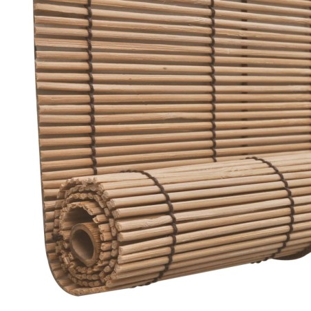 Tende a Rullo in Bambù 2pz 100x160 cm Marroni