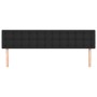 Testiera 2 pz Nero 90x5x78/88 cm in Similpelle