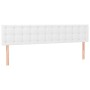 Testiere 2 pz Biancho 100x5x78/88 cm in Similpelle