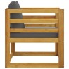 Set Divani da Giardino 5 pz con Cuscini in Massello di Acacia