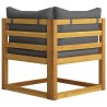 Set Divani da Giardino 5 pz con Cuscini in Massello di Acacia