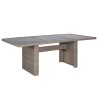 Set da Pranzo da Giardino 9 pz in Polyrattan Marrone