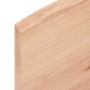 Piano Tavolo Marrone Chiaro 100x40x2 cm in Rovere Non Trattato
