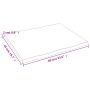 Piano Tavolo Marrone Scuro 60x50x2 cm in Rovere Non Trattato