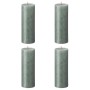 Bolsius Candele Pilastro Rustiche Shimmer 4 pz 190x68 mm Blu Ossido