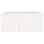 Supporto per Monitor Bianco 60x24x10,5cm Legno Massello di Pino