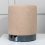 Venture Home Pouf Benji 35x35x42,5 cm Pelliccia Beige e Nero